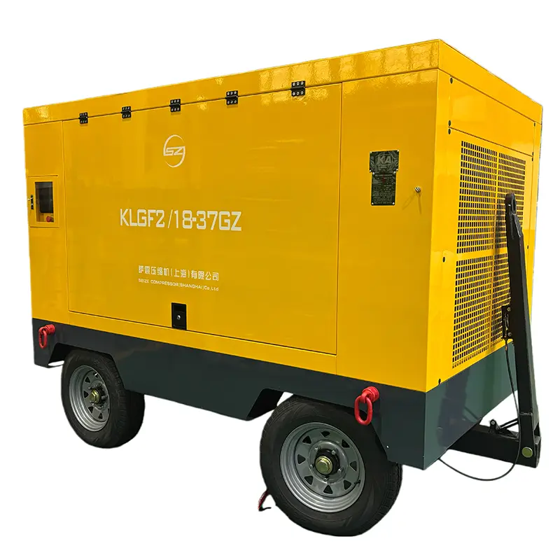 375 CFM kannettava ilmakompressori