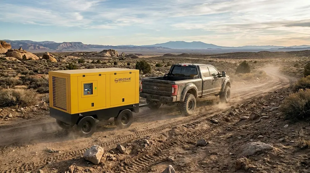 Single Stage Diesel Portable Air Compressor